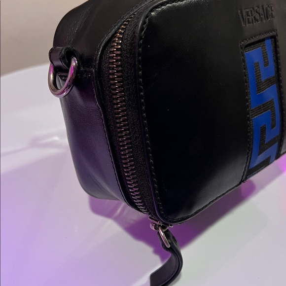 Versace Black and Blue Crossbody Bag - Picture 4 of 15